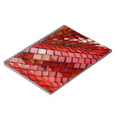 Rotes Fliesenbild Notizblock (Linke Seite)