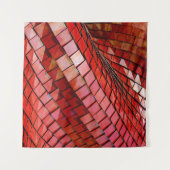 Rotes Fliesenbild Wandteppich (Vorderseite (Horizontal))