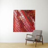 Rotes Fliesenbild Wandteppich (Beispiel (Horizontal))