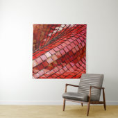 Rotes Fliesenbild Wandteppich (Beispiel)