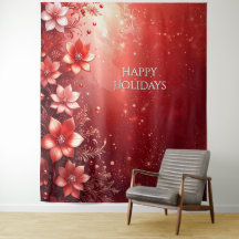 Rotes florales festliches Hintergrundbild