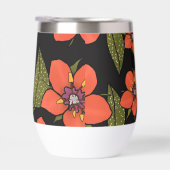 Rotes florales Wasserfarbenmuster (Rechts)