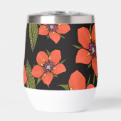 Rotes florales Wasserfarbenmuster (Vorderseite)