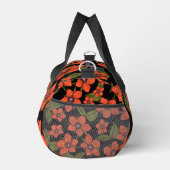 Rotes florales Wasserfarbenmuster Duffle Bag (Rechts)