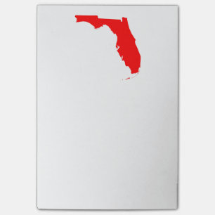 Rotes Florida Post-it Klebezettel