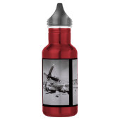Rotes Flugzeug Edelstahlflasche (Links)