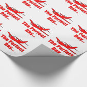 Rotes Flugzeug Geschenkpapier (Ecke)
