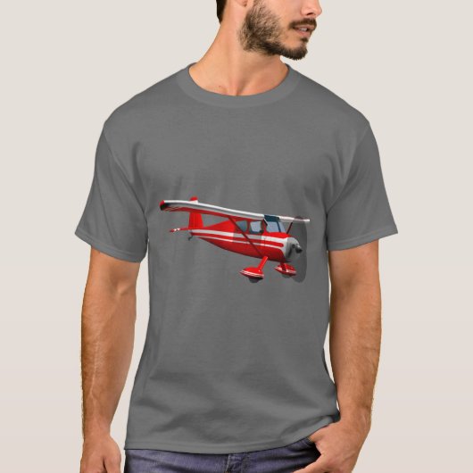 Rotes Flugzeug T-Shirt (Vorderseite)