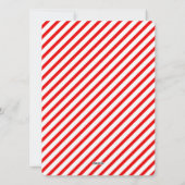 Rotes Foto Frohe Weihnachten Moderne Diagonal Line (Rückseite)