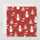 Rotes Foto Frohe Weihnachtskarte (Rückseite)