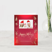 Rotes Foto - Happy Holidays (Vorderseite)