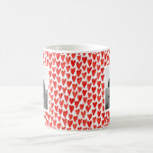 Rotes Foto Herzenvalentines Tages Kaffeetasse (Mittel)
