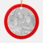 Rotes Foto Keramikornament (Vorne)