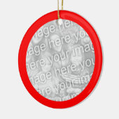 Rotes Foto Keramikornament (Links)