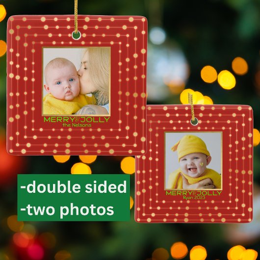 Rotes Foto Moderne Freude Keramikornament