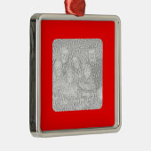 Rotes Foto Ornament Aus Metall (Rechts)