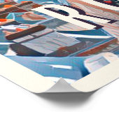 Rotes Foto Vintage Poster (Ecke)