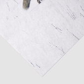 ROTES FOX AUF SCHNEETISSUPAPIER SEIDENPAPIER (Detail)