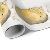 Rotes Fox-Packpapier Geschenkpapier (Rolleneckpunkt)