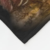 Rotes Fox-Tierkunst-Zeichnen, was der Fuchs? Fleecedecke (Ecke)