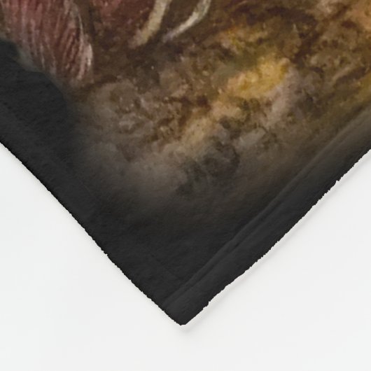 Rotes Fox-Tierkunst-Zeichnen, was der Fuchs? Fleecedecke (Ecke)