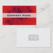 Rotes Fraktal Visitenkarte (Vorne/Hinten)