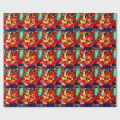 Rotes Frankreich Libre Rose valentine Packpapier (Flach)