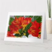 Rotes Freesie Karte (Vorderseite)