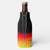 Rotes Frisierte Auto Flammen Flaschenkühler (Flasche Rückseite)
