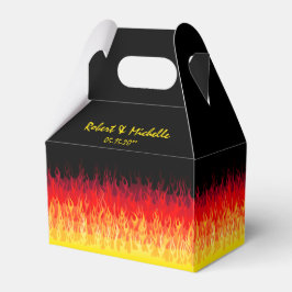 Rotes Frisierte Auto Flammen Geschenkschachtel