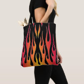 Rotes Frisierte Auto Flammen Tasche (Von Nahem)