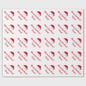 Rotes frohe geschenkpapier (Flach)