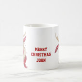 Rotes Frohe Weihnachten Kaffeetasse (Mittel)