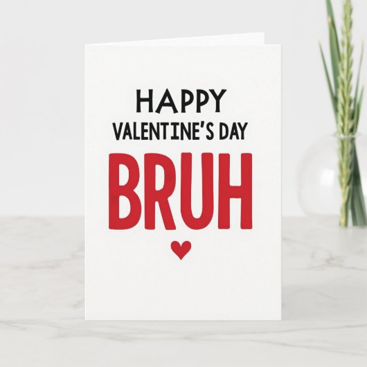 Rotes Frohes Valentinstag Alter Karte (Vorderseite)