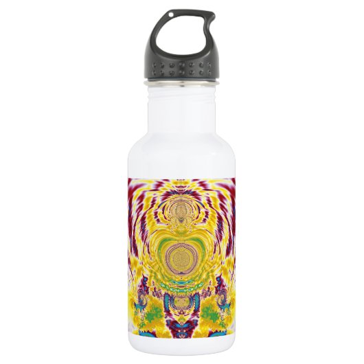 Rotes Frühling Edelstahlflasche (Vorderseite)