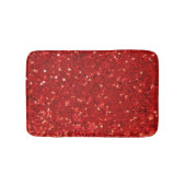 Rotes funkelndes Glittermuster Badematte (Vorderseite)