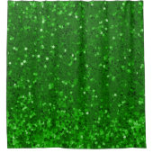 Rotes funkelndes Glittermuster Duschvorhang (Vorderseite)
