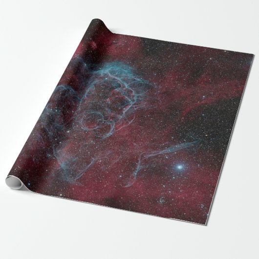 Rotes Galaxie-Packpapier Geschenkpapier (Ungerollt)