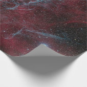 Rotes Galaxie-Packpapier Geschenkpapier (Ecke)