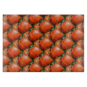 Rotes Garten-Tomate-Natur-Kunst-Muster Schneidebrett