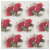 Rotes Gartennelken-Blumen-Gewebe Stoff (Muster)
