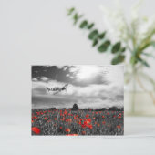 Rotes Gebiet Postkarte (Stehend Vorderseite)