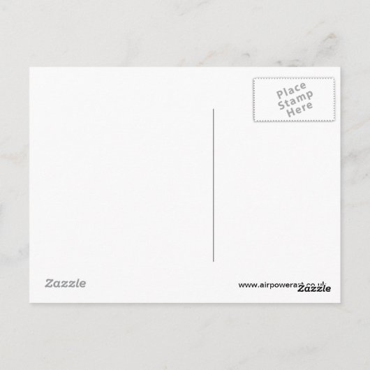 Rotes Gebiet Postkarte (Rückseite)