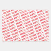 Rotes Geheimnis - Papierblätter für Santa Text Geschenkpapier Set (Vorderseite 2)