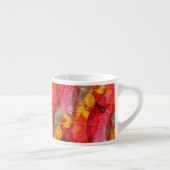 Rotes Gelb der Aquarellkunst Espressotasse (Rechts)