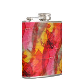 Rotes Gelb der Aquarellkunst Flachmann (Rechts)