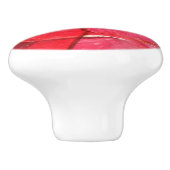 Rotes Gelb der Aquarellkunst Keramikknauf (Seitenansicht)