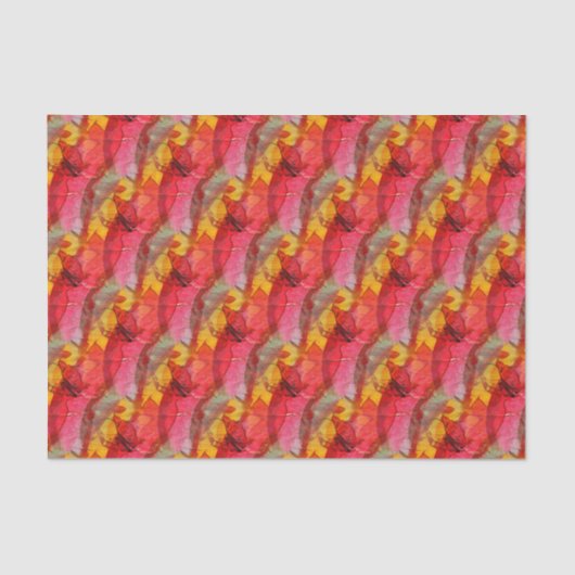 Rotes Gelb der Aquarellkunst Seidenpapier (Vorderseite)