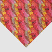 Rotes Gelb der Aquarellkunst Seidenpapier (Ausschnitt)