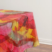 Rotes Gelb der Aquarellkunst Tischdecke (Beispiel)